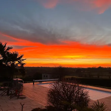 A La Campagne, Piscine Classe Trois-etoiles N2 度假居 Verruyes